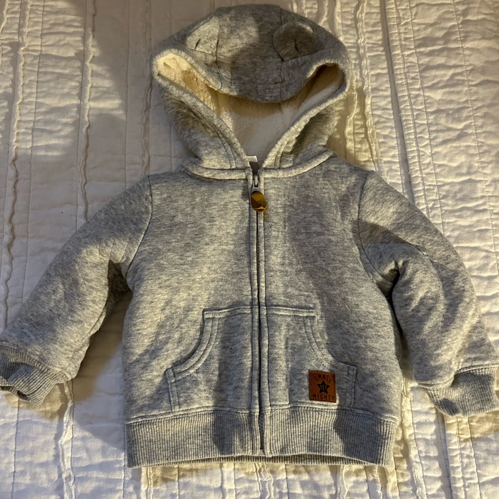 Carter's Cozy Gray Hoodie with Ear Details